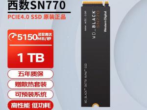 西部数据 SN770 NVMe SSD性能太炸裂！