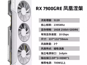 讯景 RX 7900 XTX 显卡京东热销仅3784元入手