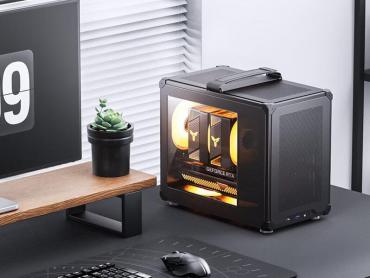 乔思伯 C6 MAX黑色机箱 宽体内构 双侧透钢玻 高效散热 今日特惠239元