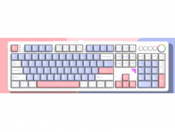 HELLO GANSS GS3104TPro 烟云紫静音三模键盘 96键抑振结构 精致配色直降219元